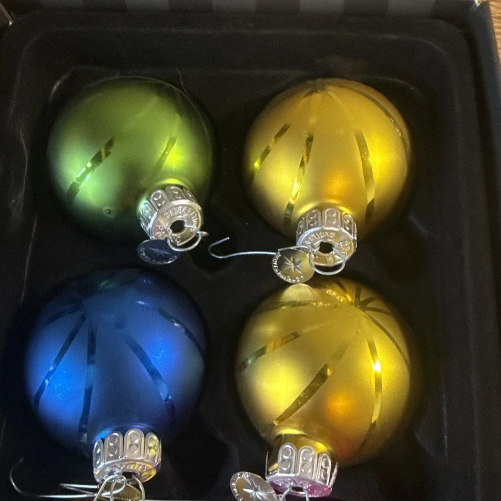 RADKO  EIGHT  CHRISTMAS‎ CELEBRATION BALLS  ORNAMENT FROM 2010